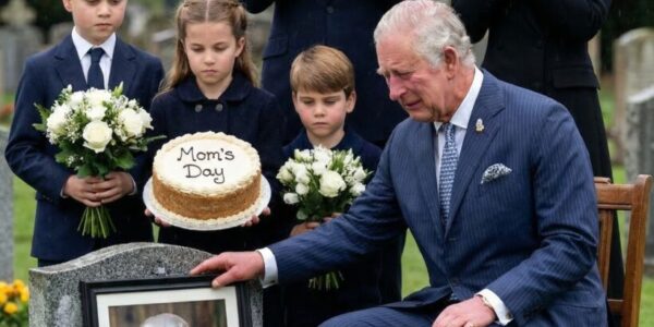 “I miss you every day, Mom…” 🕊️😭 A heartbreaking moment as King Charles breaks down in tears at Elizabeth II’s grave.