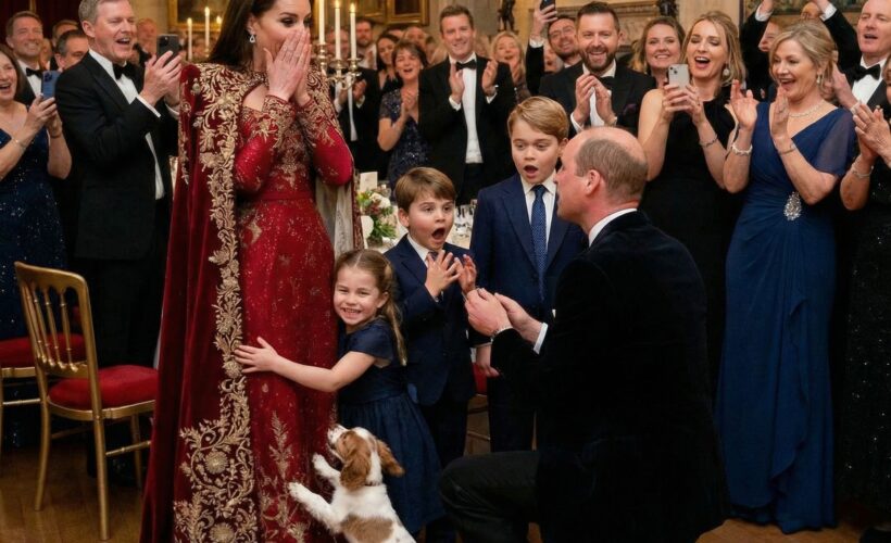 What really happened at Windsor? 🤫 The hidden details behind William’s shocking kneeling gesture.