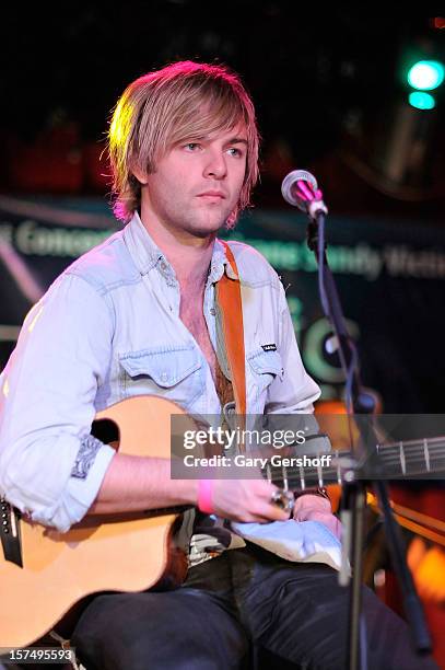 Keith Harkin of Celtic Thunder performs during an unplugged concert... News Photo - Getty Images