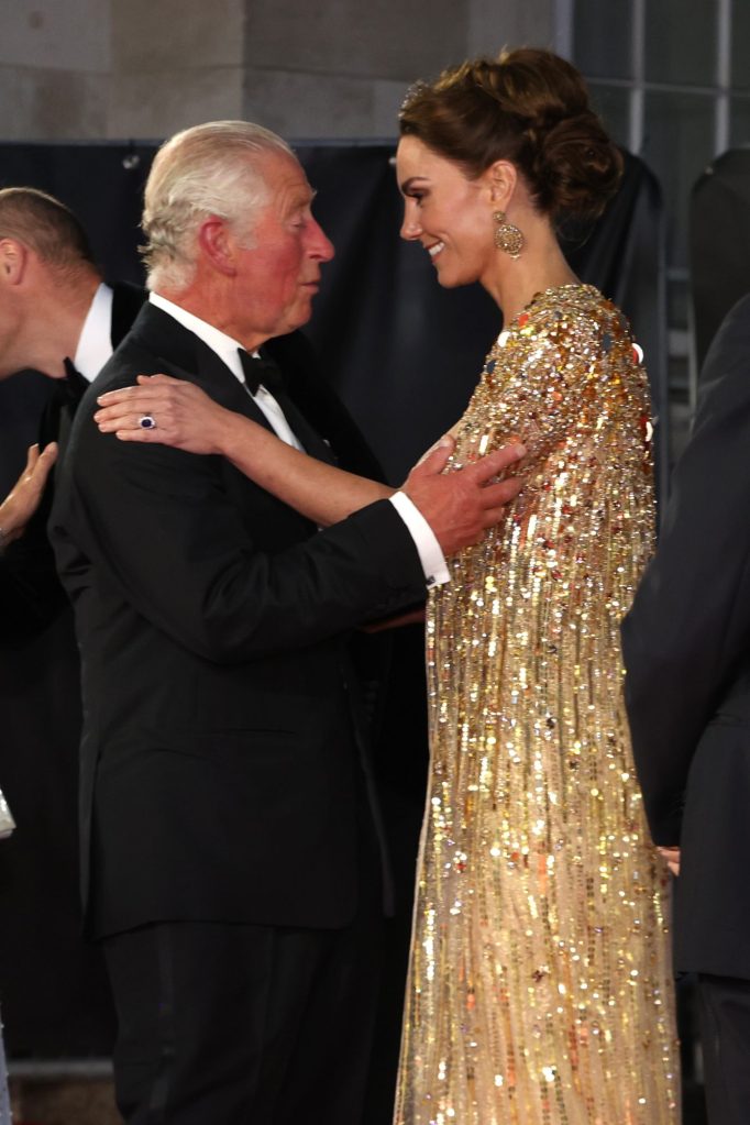 Prince Charles and Catherine, Duchess of Cambridge at the 'No Time To Die' World Premiere in London, England
