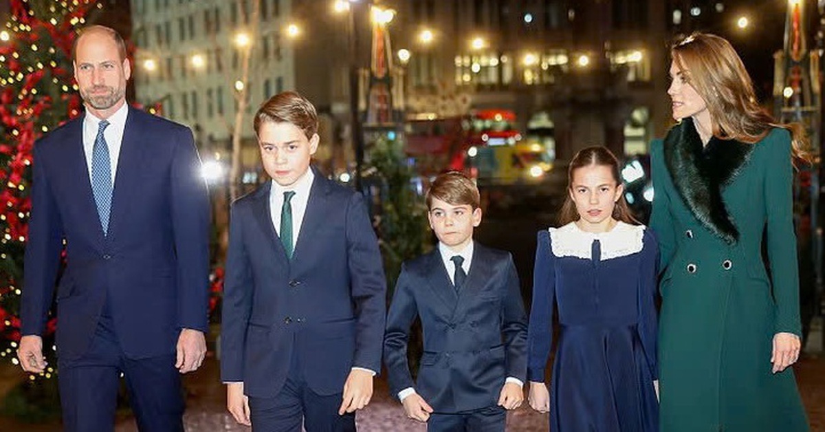 Gia đình Hoàng tử William dự lễ hát Thánh ca Giáng sinh ...