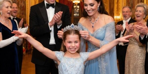 Princess Charlotte’s Playfulness at a Lavish Palace Party! 🏰💎👑