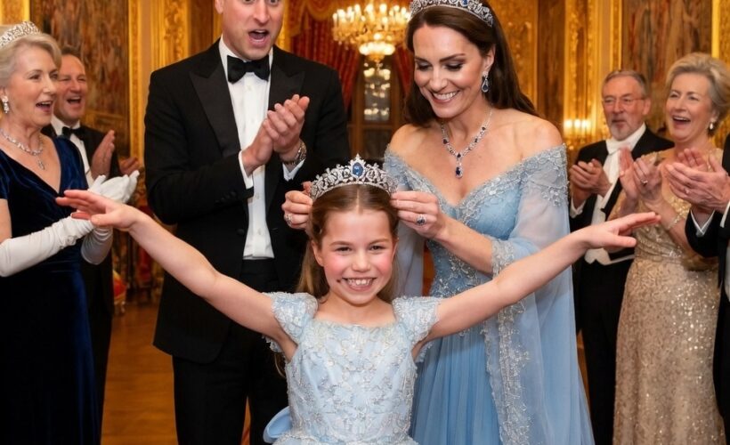 Princess Charlotte’s Playfulness at a Lavish Palace Party! 🏰💎👑