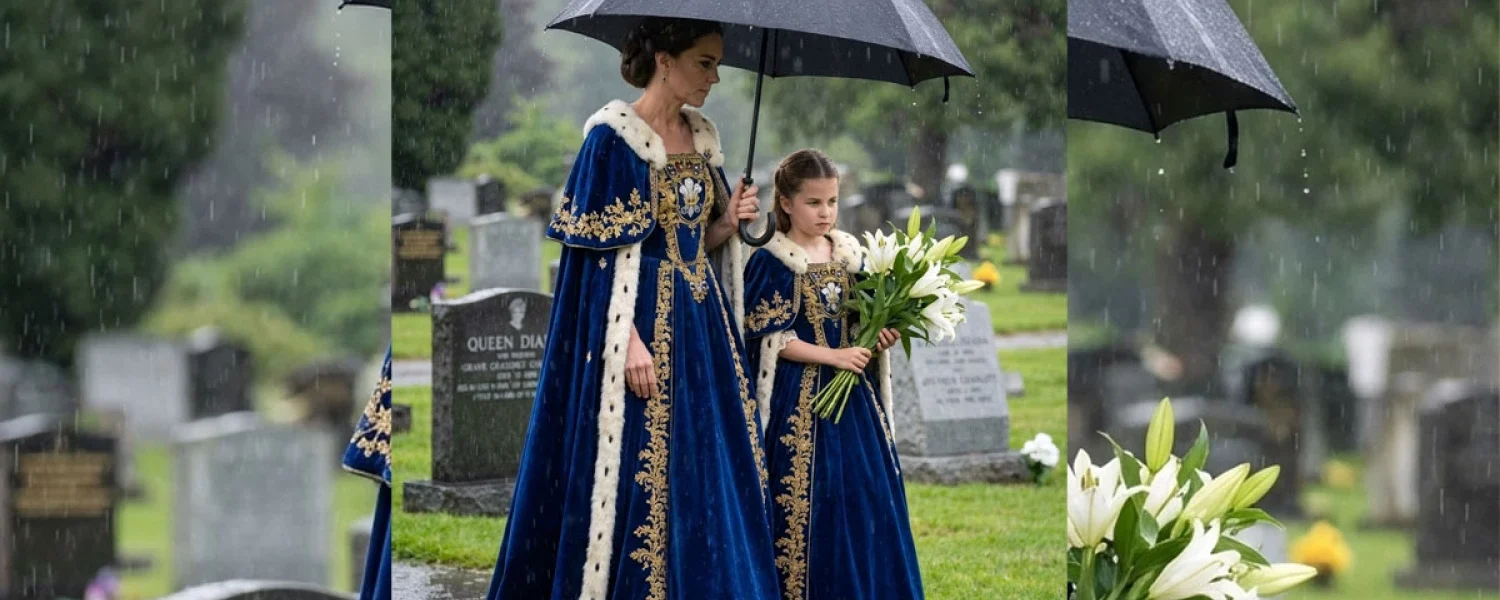 Kate and Charlotte’s Visit to Princess Diana’s Memorial