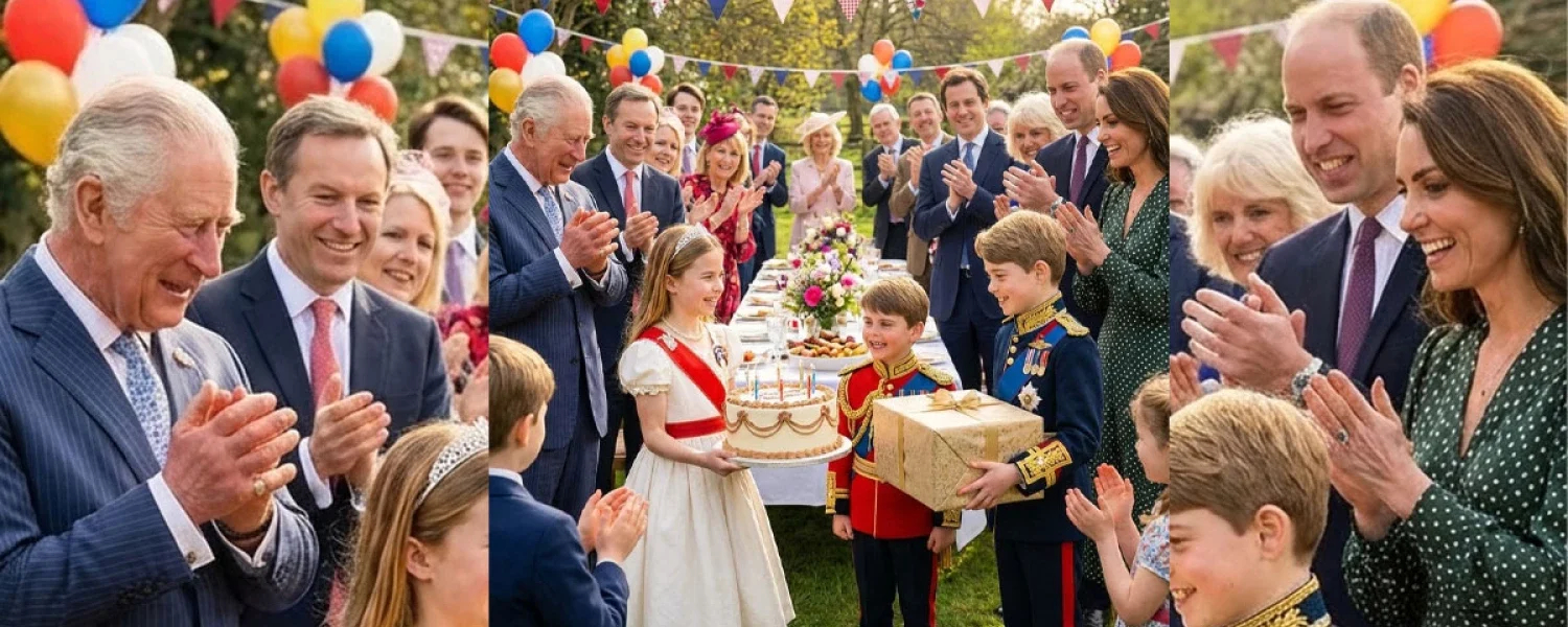 Charlotte and George’s Surprise Birthday Party for Louis