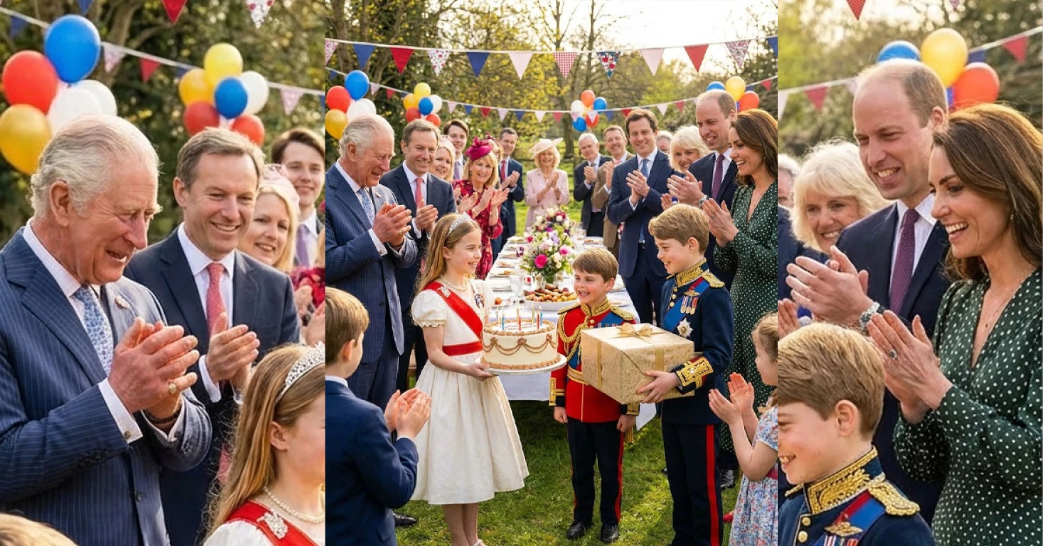 Charlotte and George’s Surprise Birthday Party for Louis