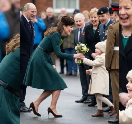 Princess Catherine and the Little Girl with Flowers