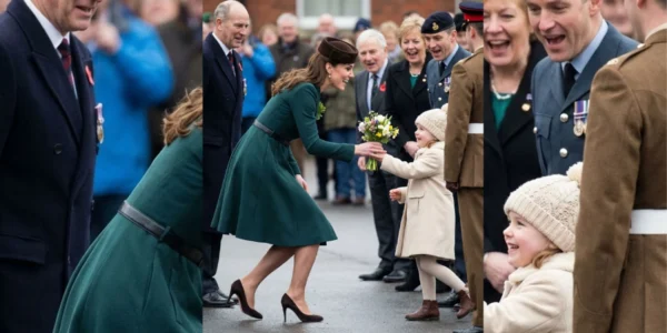 Princess Catherine and the Little Girl with Flowers