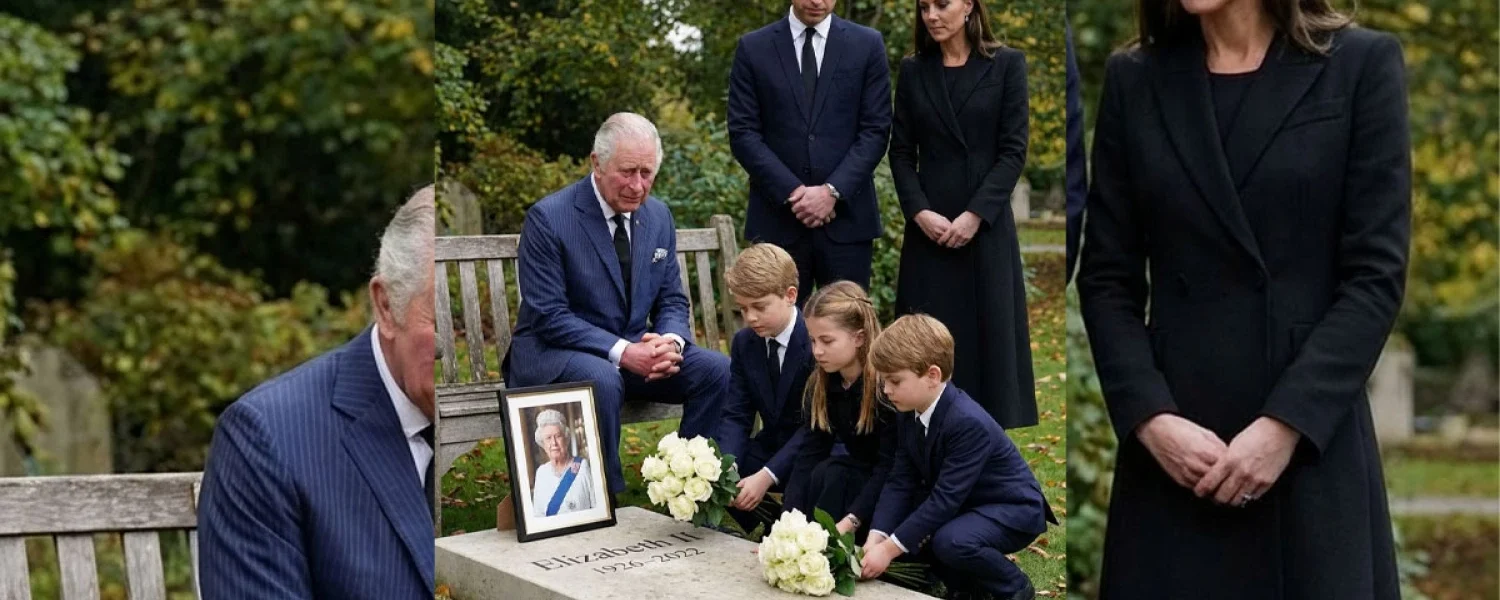 The Royal Family at Queen Elizabeth II’s Grave