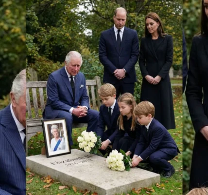 The Royal Family at Queen Elizabeth II’s Grave