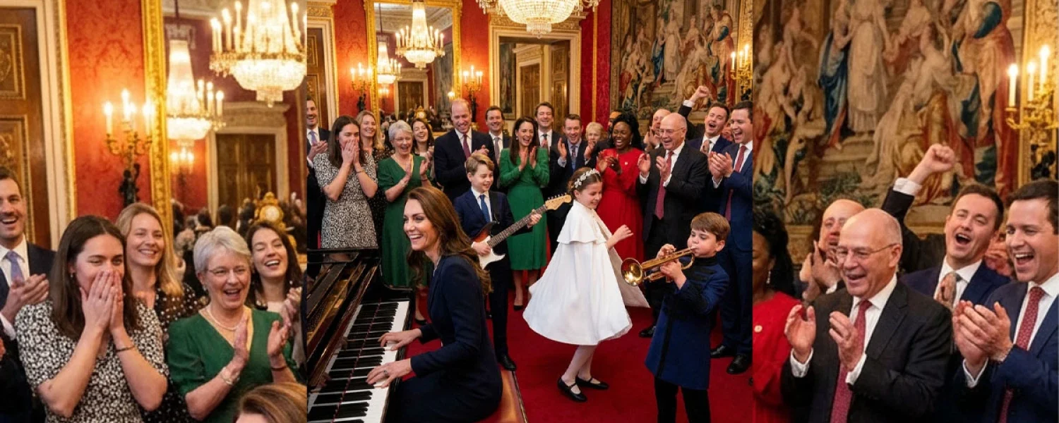 Princess Catherine and Her Children Dazzle at Buckingham Palace