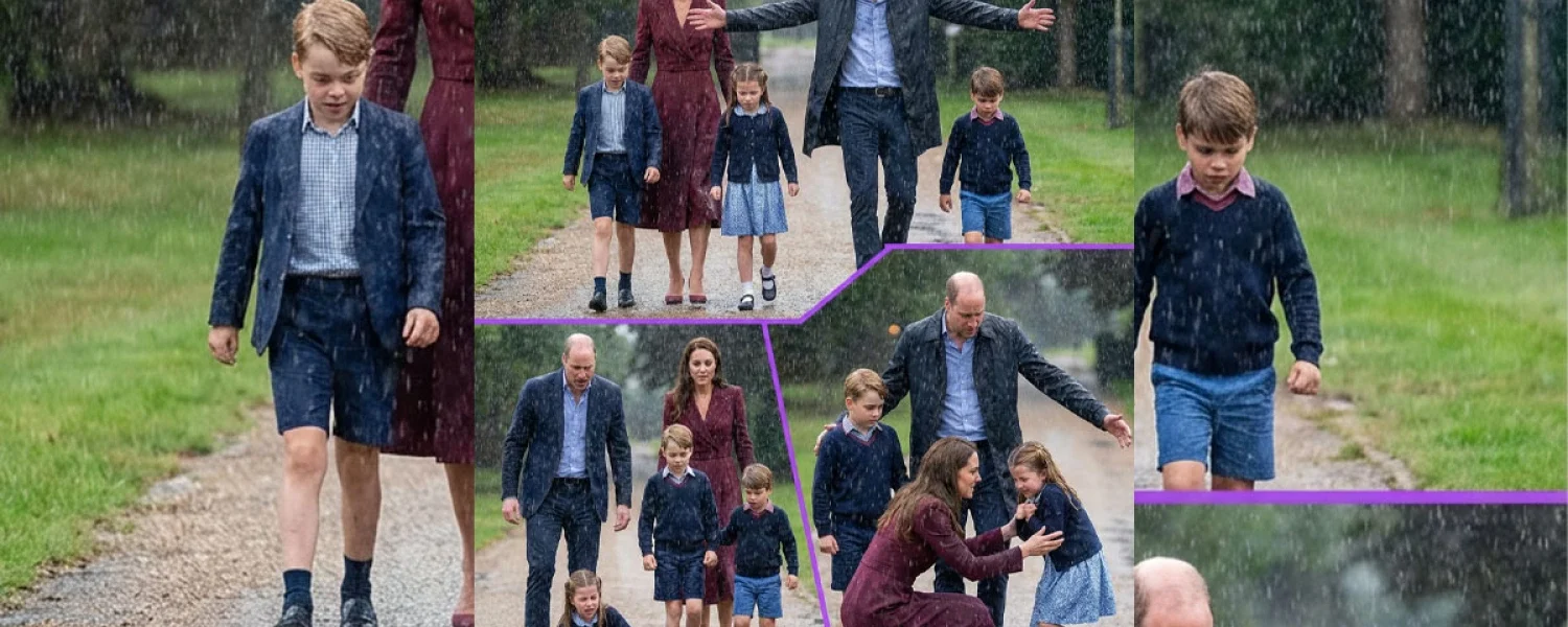 William and Catherine’s Rainy Walk