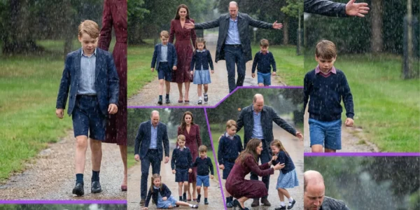 William and Catherine’s Rainy Walk