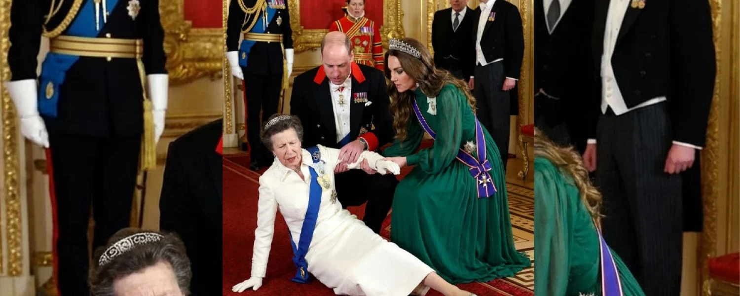 Princess Anne’s Accident at the Palace Ceremony