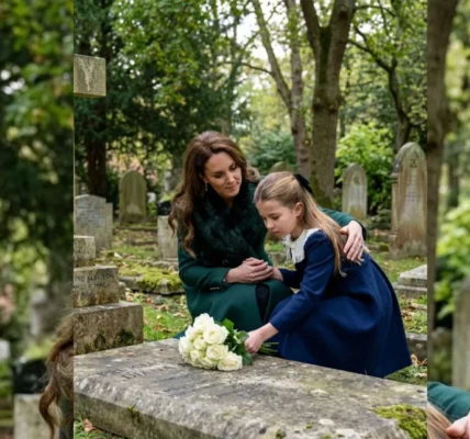 Catherine and Charlotte Visit Diana’s Grave