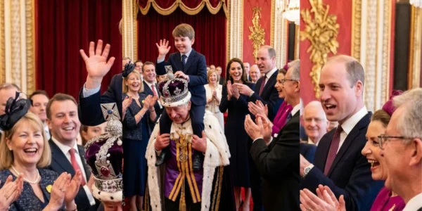 King Charles Lifts Prince Louis onto His Shoulders