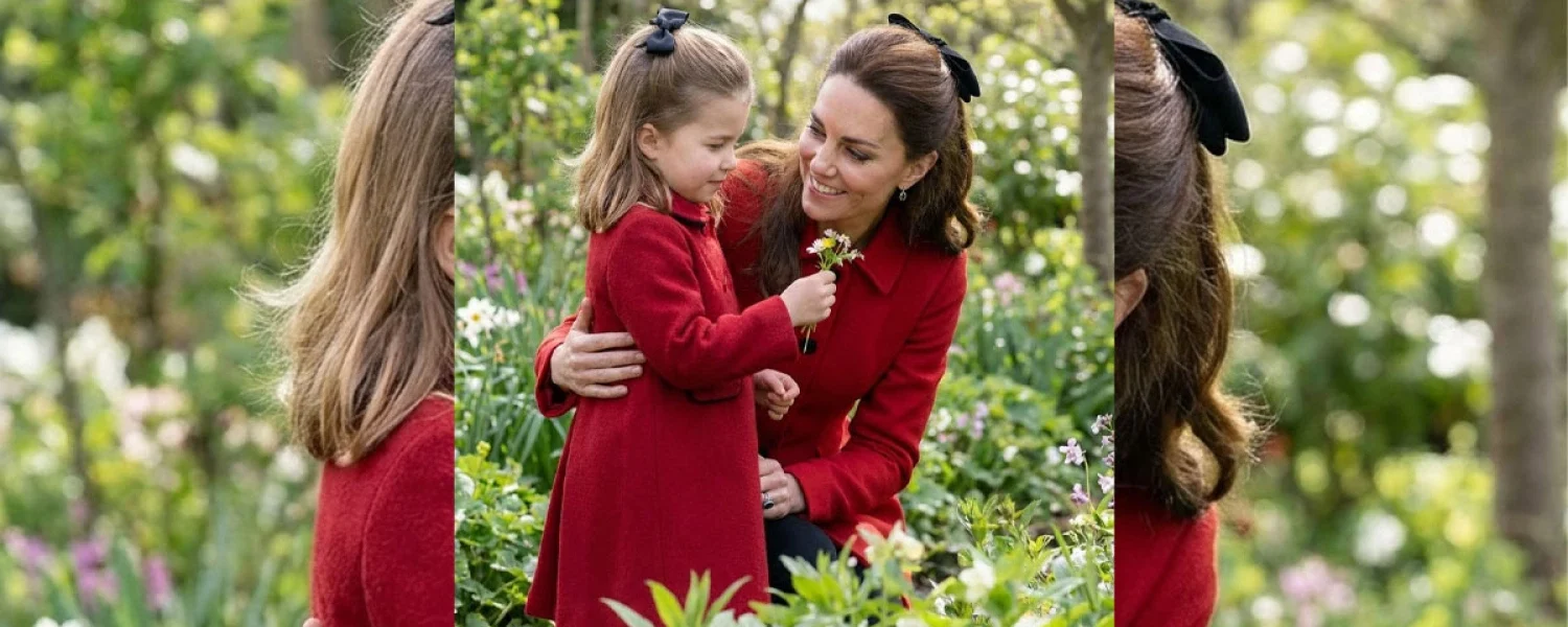 A Sweet Moment in the Garden: Princess Charlotte and Catherine A Sweet Moment in the Garden: Princess Charlotte and Catherine