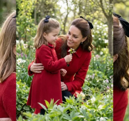 A Sweet Moment in the Garden: Princess Charlotte and Catherine