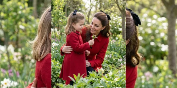 A Sweet Moment in the Garden: Princess Charlotte and Catherine