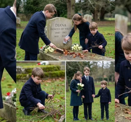 The Siblings at Diana’s Grave