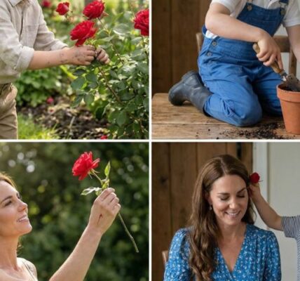 A Mother’s Day moment came early at the Palace! 🌹 Princess Catherine was moved to tears when Prince Louis staged a “secret mission” in the royal gardens.