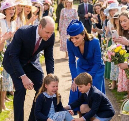 EASTER MISHAP! 🚨🚨 Princess Charlotte’s scary fall just revealed the sweetest side of Prince Louis! 🐣❤️