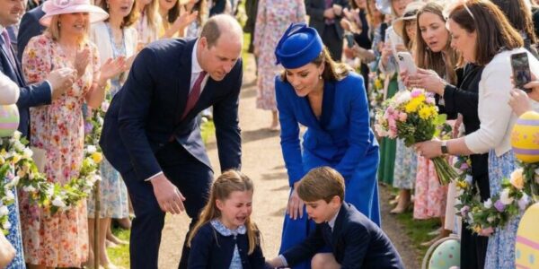 EASTER MISHAP! 🚨🚨 Princess Charlotte’s scary fall just revealed the sweetest side of Prince Louis! 🐣❤️