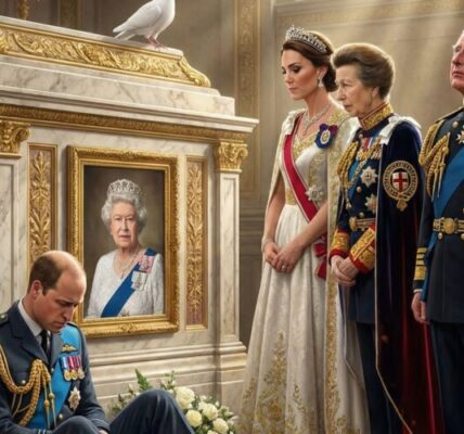 A SIGN FROM THE QUEEN? 🚨 Critics are stunned by what happened at the memorial! As Princess Catherine stood by the resting place of Elizabeth II