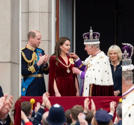 A Historical Moment on the Palace Stairs: King Charles Honors Princess Catherine A Historical Moment on the Palace Stairs: King Charles Honors Princess Catherine