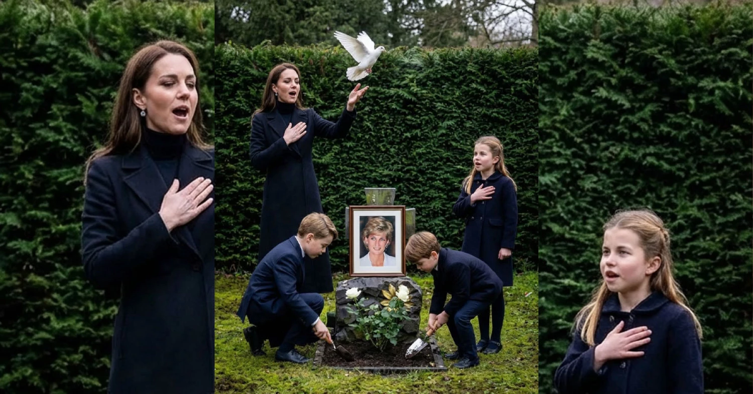 A Heartfelt Tribute: Princess Catherine and Her Sons Honor Queen Diana