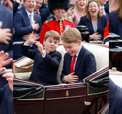 George Couldn’t Hold Back His Laughter: Louis’ Adorable Antics Stealing the Show at Trooping George Couldn’t Hold Back His Laughter: Louis’ Adorable Antics Stealing the Show at Trooping