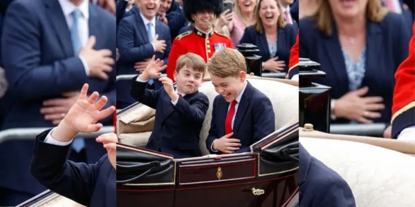 George Couldn’t Hold Back His Laughter: Louis’ Adorable Antics Stealing the Show at Trooping
