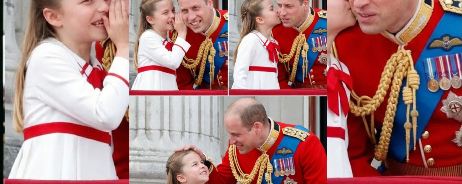 Fans in Tears As William and Charlotte Share Sweet Father-Daughter Moment at Trooping the Colour