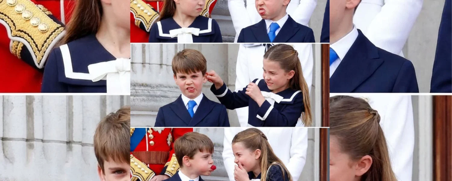 A hilarious moment between sisters Charlotte and Louis that made viewers laugh uncontrollably.