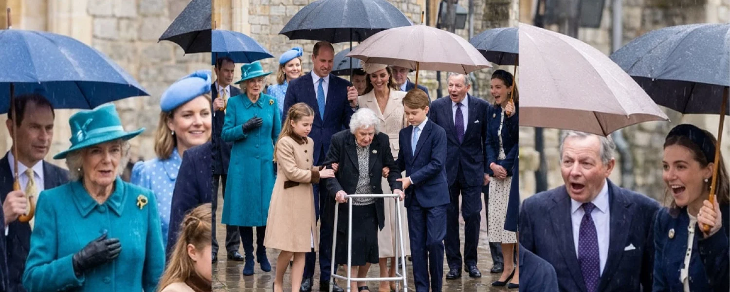 A Heartwarming Moment Amidst the Rain: An Unforgettable Event