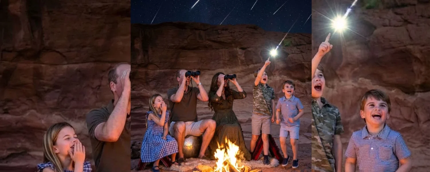 A Magical Family Night: The Cambridges Enjoy a Meteor Shower