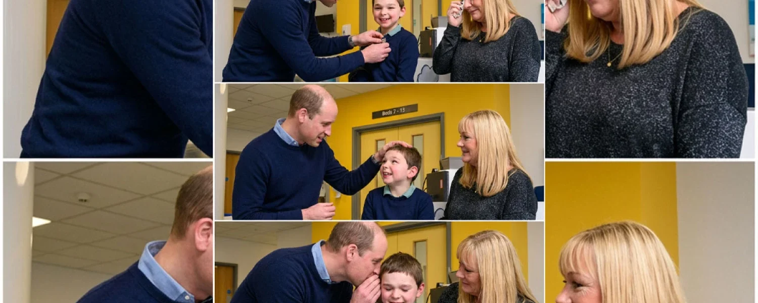 A Heartfelt Visit: Prince William Comforts Young Tony Hudgell in Hospital