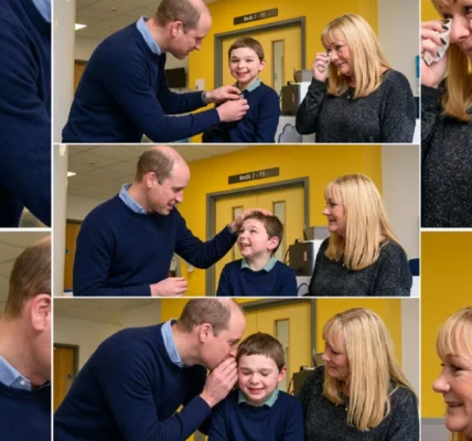 Prince William Comforts Young Tony Hudgell in Hospital