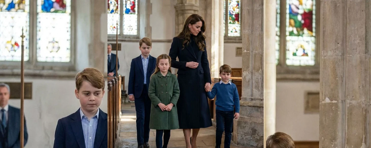 A Moment of Reflection: The Royal Family’s Quiet Prayer