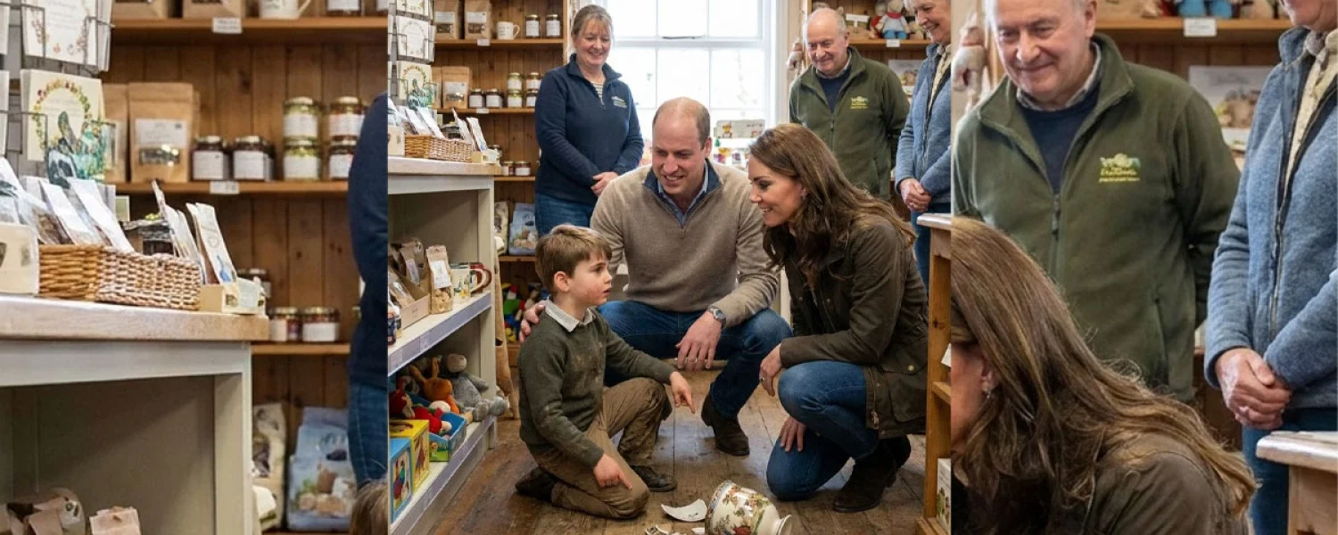 Catherine and William SURPRISED Fans By Taking Prince Louis Shopping At A Shop In Norfolk