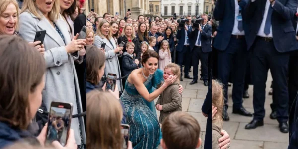 A Heartwarming Moment: Catherine’s Compassion at a Crowded Event