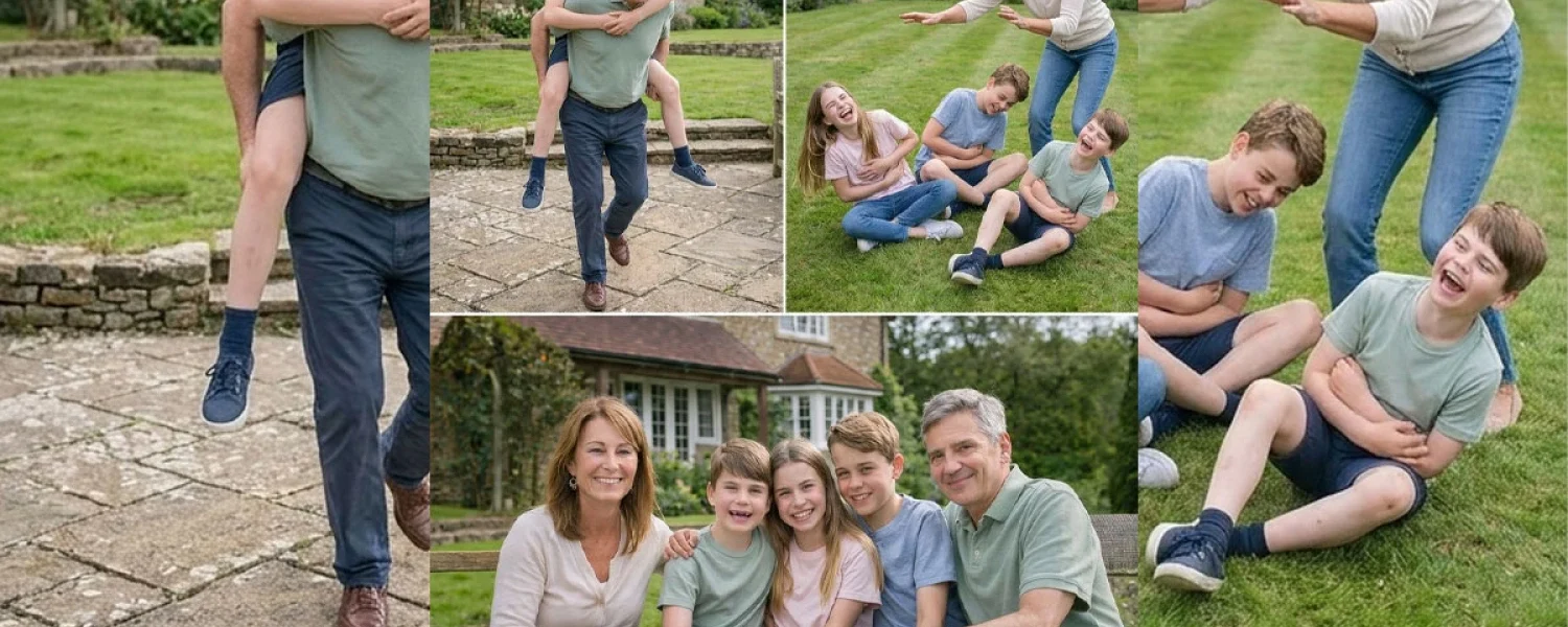 Catherine’s parents cherish the precious time they spend with their grandchildren during summer holidays at Anmer Hall.
