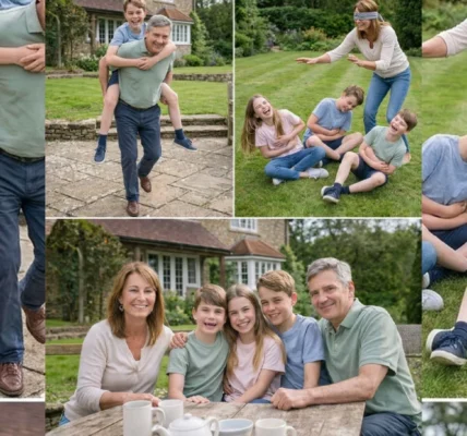 Catherine’s parents cherish the precious time they spend with their grandchildren during summer holidays at Anmer Hall.