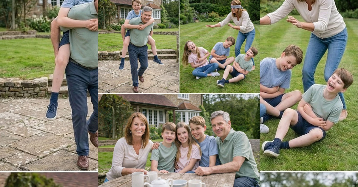 Catherine’s parents cherish the precious time they spend with their grandchildren during summer holidays at Anmer Hall.