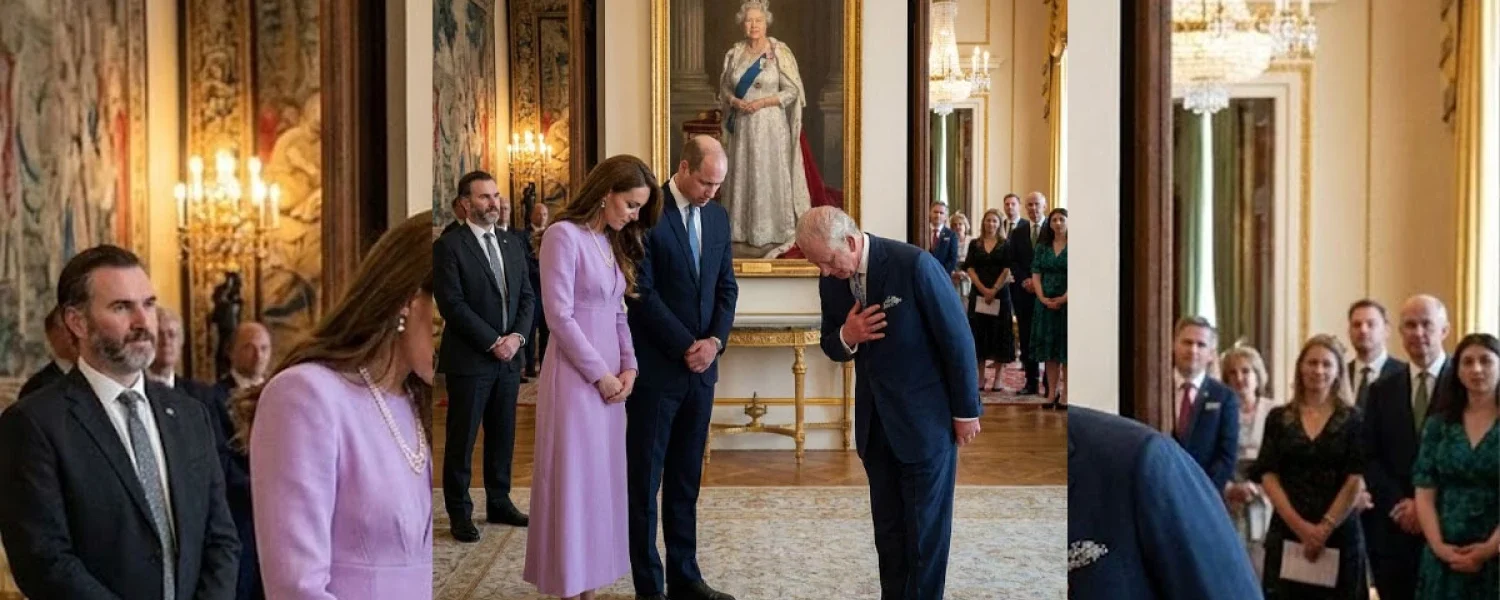 Catherine & William Stand Beside The King In Emotional Tribute To Queen Elizabeth II’s 100th Birthday