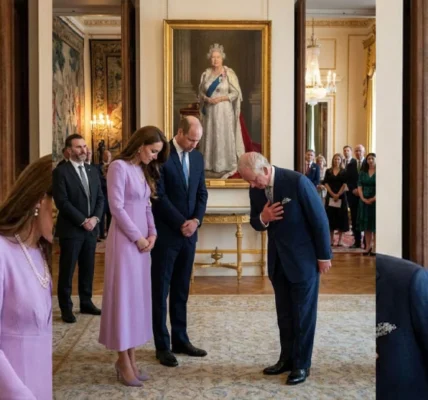 Catherine & William Stand Beside The King In Emotional Tribute To Queen Elizabeth II’s 100th Birthday