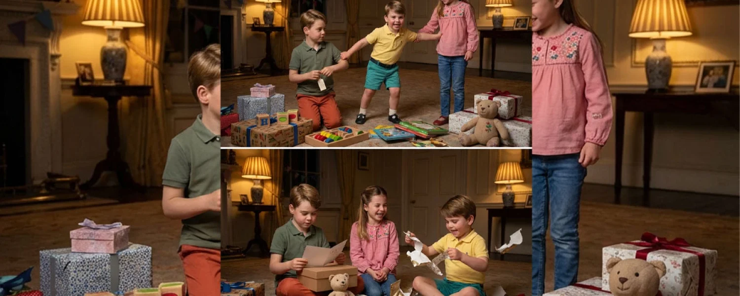 A Royal Celebration: The Joy of Unwrapping Gifts at Prince Louis’s Birthday Party