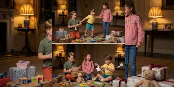 A Royal Celebration: The Joy of Unwrapping Gifts at Prince Louis’s Birthday Party