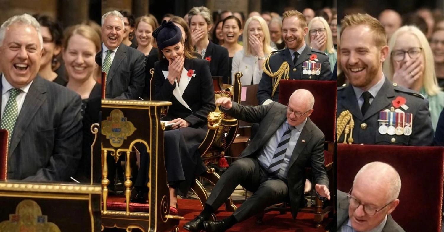 The Unexpected Incident That Lightened a Solemn Ceremony