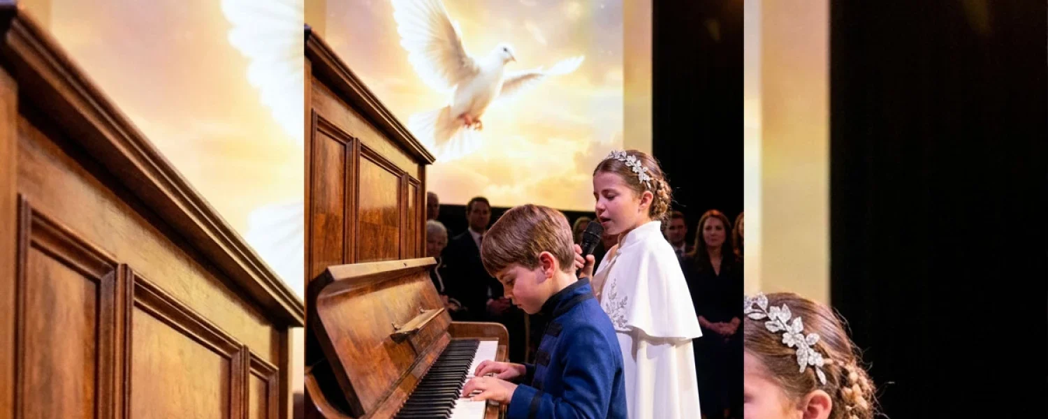 A Heartfelt Tribute: Prince Louis and Princess Charlotte’s Musical Moment for Diana